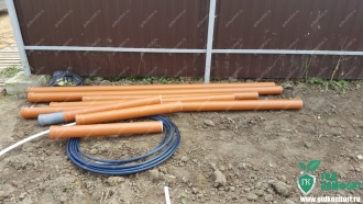 Трубы Пвх для подключения септика к канализации, труба пнд для кабеля электроснабжения